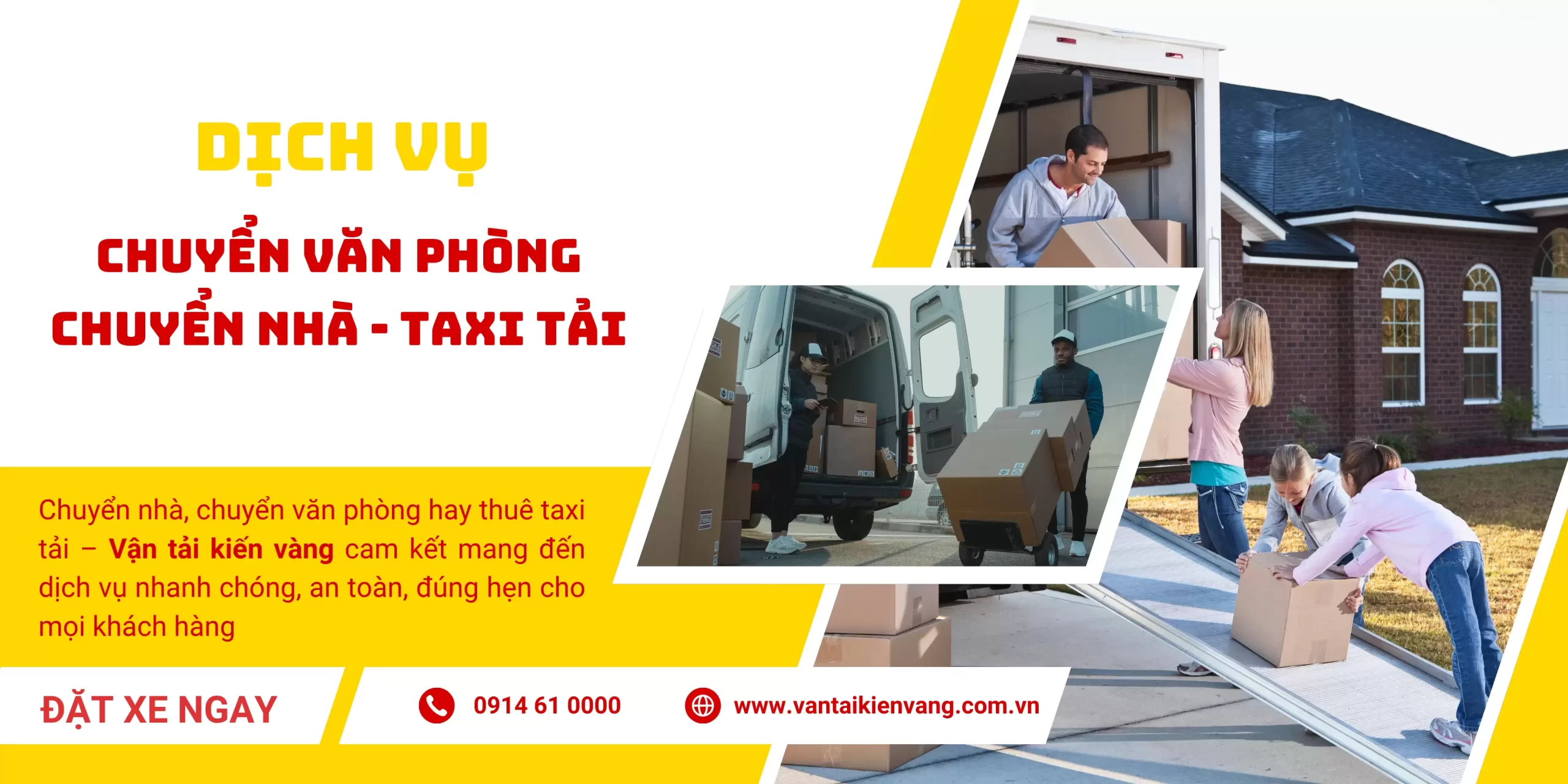 Vận tải kiến vàng – Chuyển nhà, chuyển văn phòng trọn gói, taxi tải